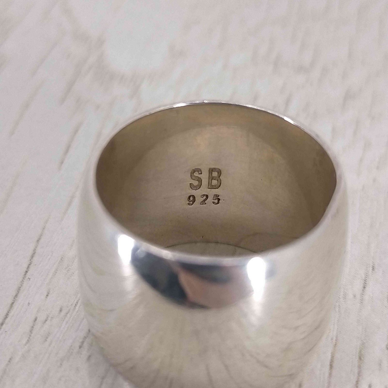 ソフィーブハイ SOPHIE BUHAI 925刻印 Wide Cigar Band Ring レディース  14号