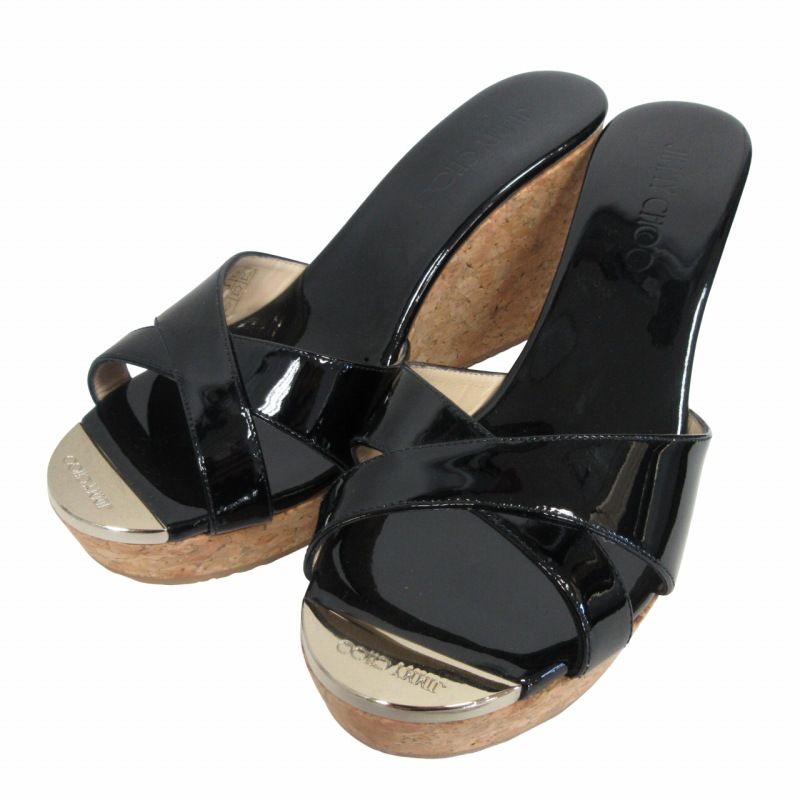 ジミーチュウ JIMMY CHOO PRIMA コルクウッド ウェッジソールサンダル 