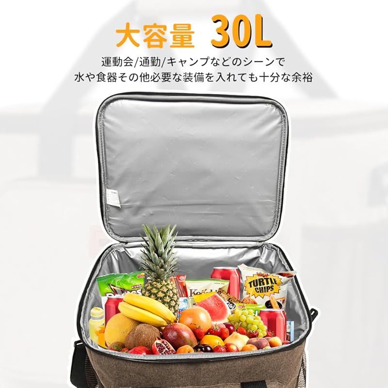 Roleness 保冷バッグ 大容量 30L ソフト クーラーボックス 折り畳み