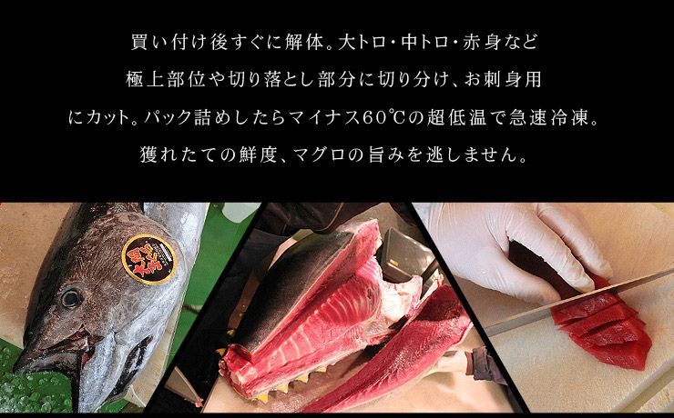 大間産本マグロ中トロ赤身セット300g お刺身カット済み 自然解凍OK