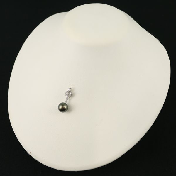 TASAKI タサキ ペンダントトップ ブラックパール 真珠 10.8mm