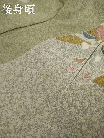 平和屋着物●京友禅の第一人者　松井青々　訪問着　吉祥花蝶丸文　金彩　正絹　逸品　AAAY9765ck 平和屋着物○京友禅の第一人者 松井青々 訪問着 吉祥花蝶丸文 金彩