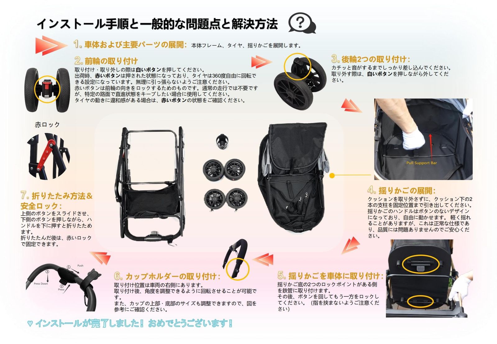 人気商品】MILA&LOUIS ペットカート 多頭の小型犬&猫 中型犬一匹用 犬