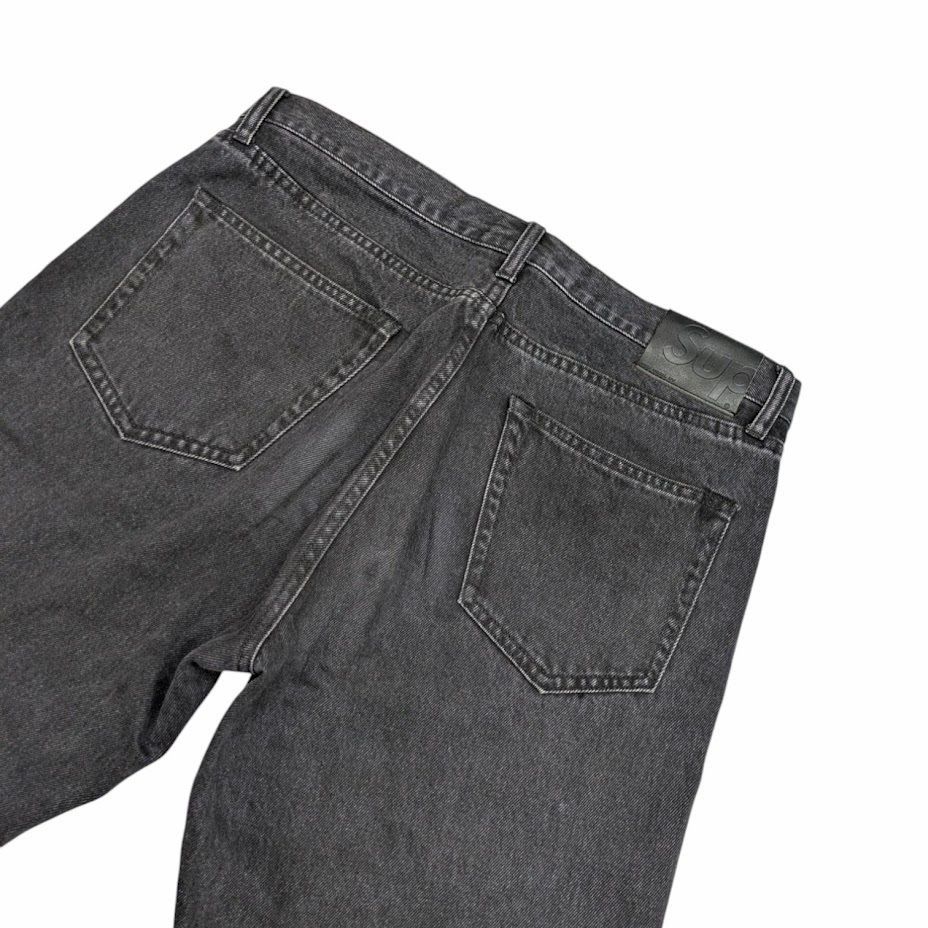 24SS SUPREME Supreme シュプリーム STONE WASHED BLACK SLIM JEAN 