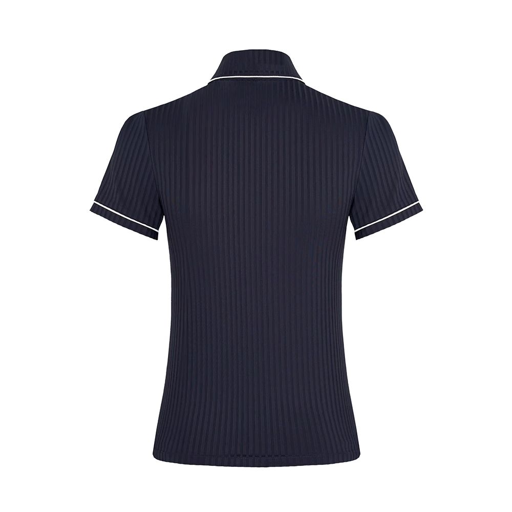 マルボンゴルフ MALBON GOLF シャツ ポロシャツ ネイビー Malbon Golf