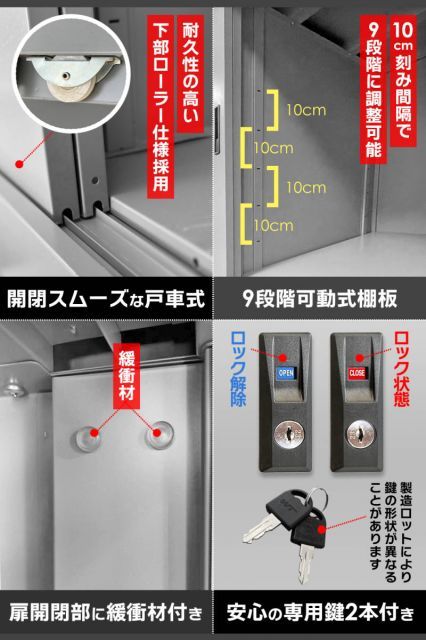 おまけLEDセンサーライト付き 簡易倉庫