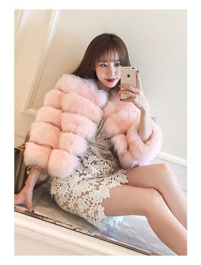 ファージャケット レディース ファーコート ショート フェイク