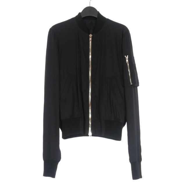 RICK OWENS シースルー ボンバージャケット メンズ MA-1 リックオウエンス Rick Owens 17AW RAGLAN FLIGHT BOMBER PLUM