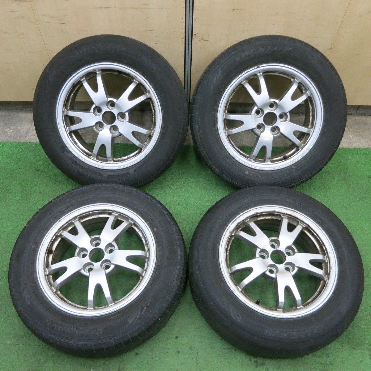 4本価格 トヨタ 30系 プリウス 純正 195|65R15 ダンロップ エナセーブ EC203 15インチ PCD100|5H 5051202ナノ