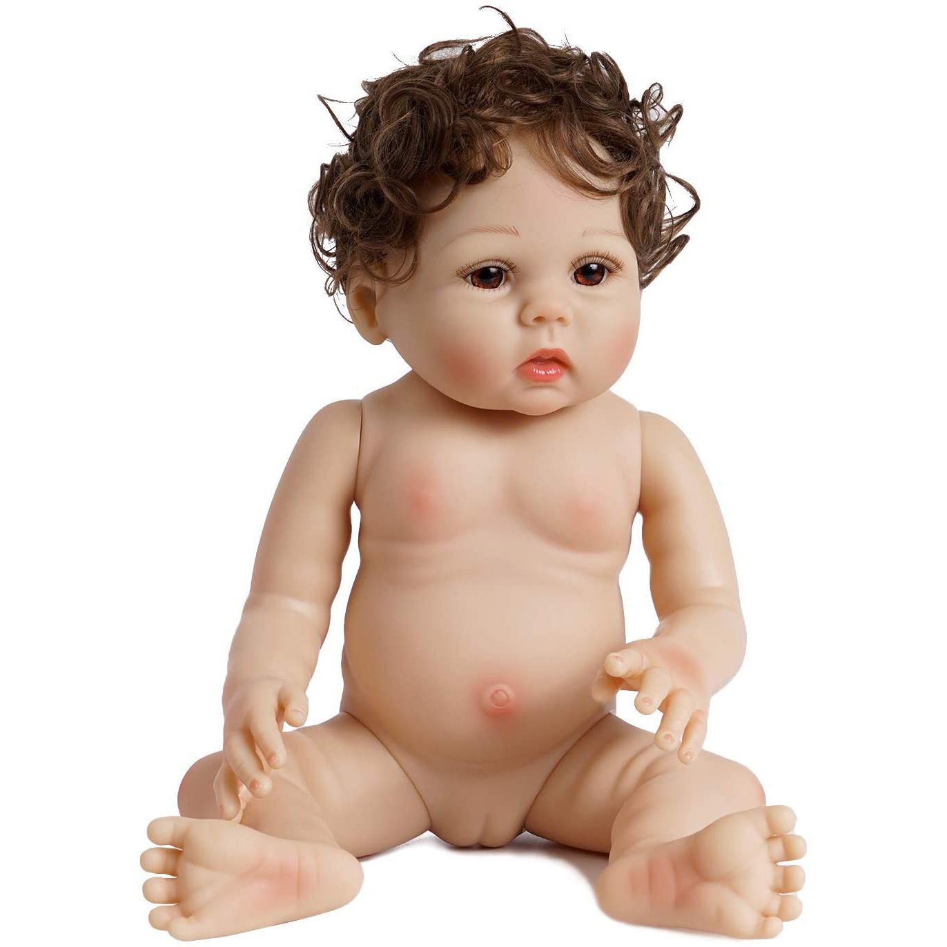 リボーンドール 巻いた髪 かわいいベビー人形