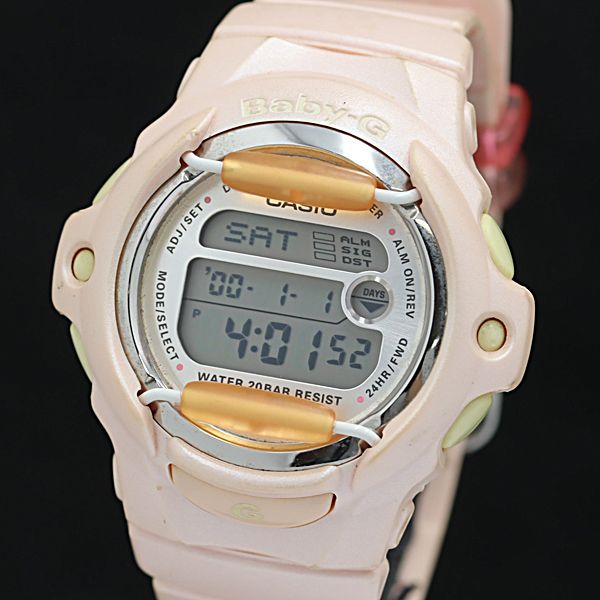 稼働 カシオ ベビーG BG-592PP パピーズ ピンク デジタル文字盤 QZ レディース腕時計 NSY 2000000 NSK