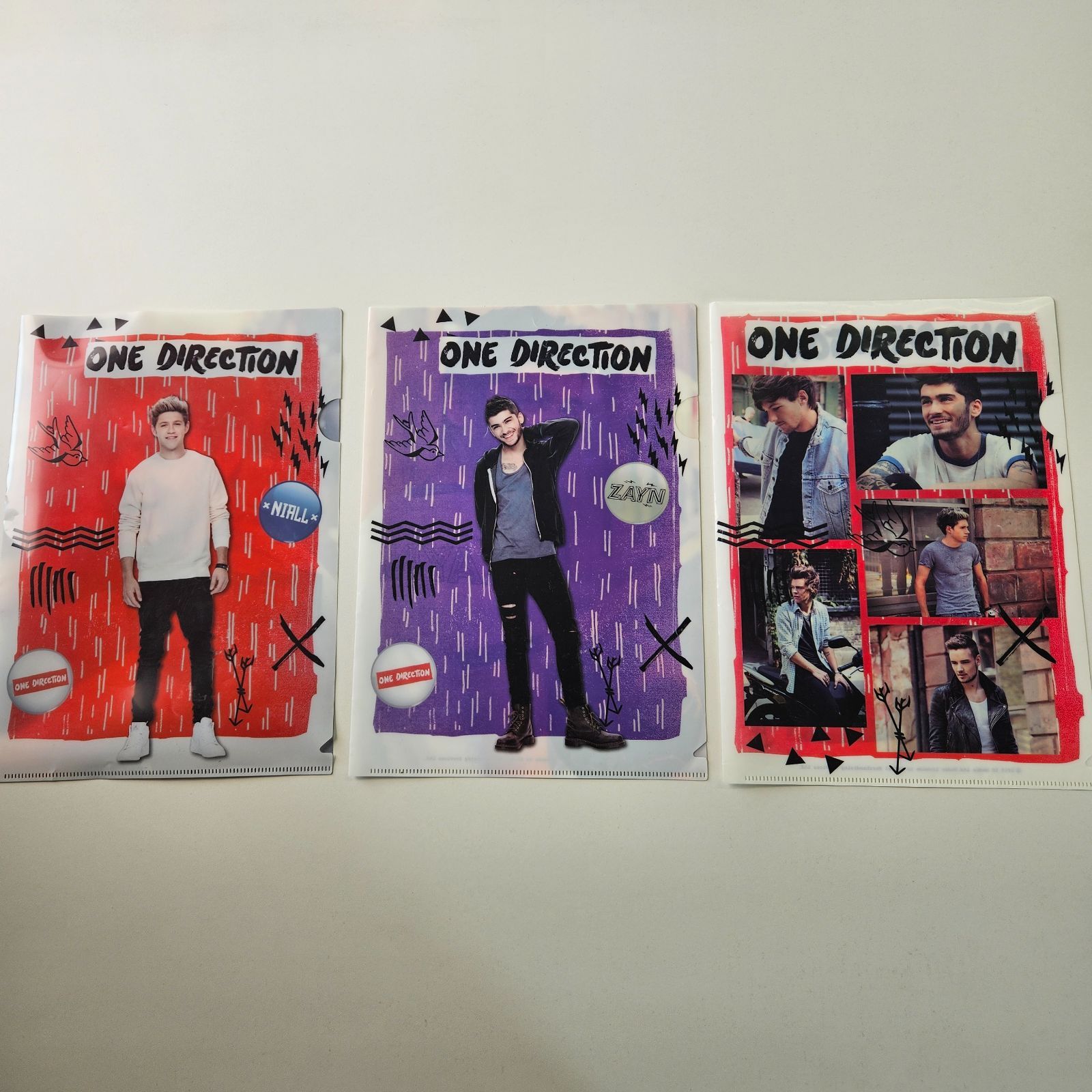公式】ワン・ダイレクション One Direction クリアファイル3枚セット