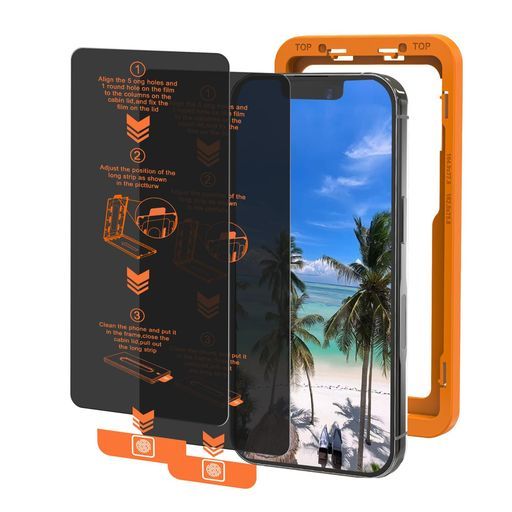 iPhone15覗き見防止ガラスフィルム2枚セット滑らかな手触り自動除塵/吸着・超簡単貼り付け3Dラウンドエッジ米軍規格指紋認証全面保護9H越え飛散防止高透過率ズレ/気泡レスプライバシー保…