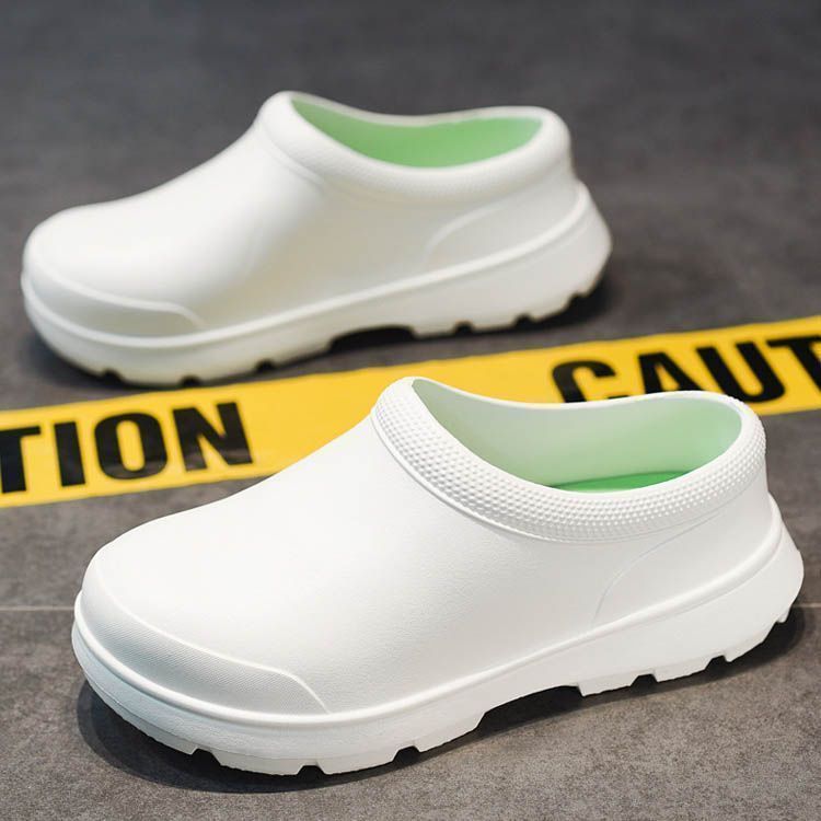 完全防水 耐油性 キッチンサンダル 調理場 飲食店 衛生管理対応 スリッポン型 滑り防止 抗菌加工 メンズレディース兼用 業務用室内履き 厨房 靴xz0523