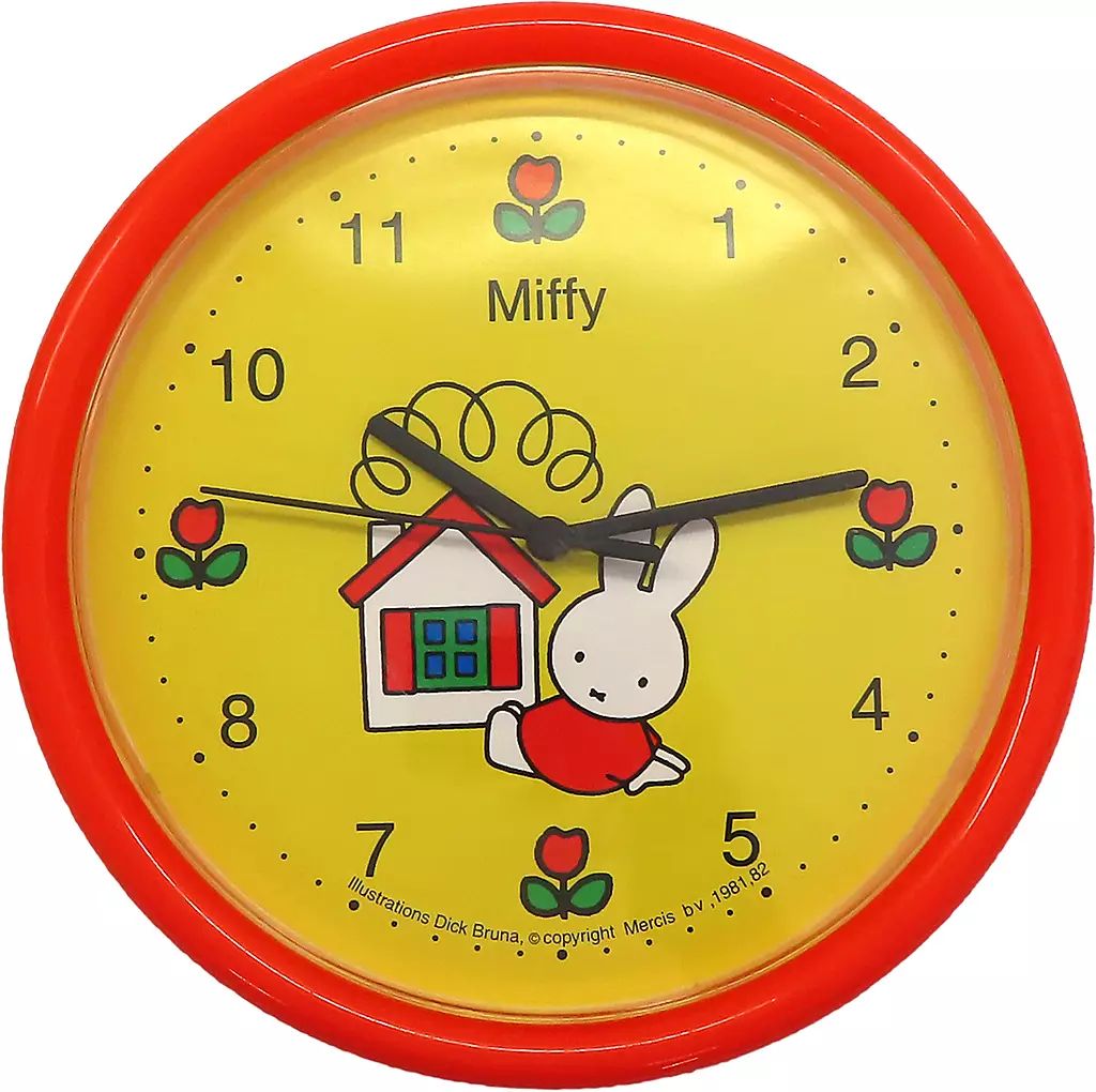 Dick Bruna ミッフィーの掛け時計 studioCLIP 手振り壁掛け時計[Dick