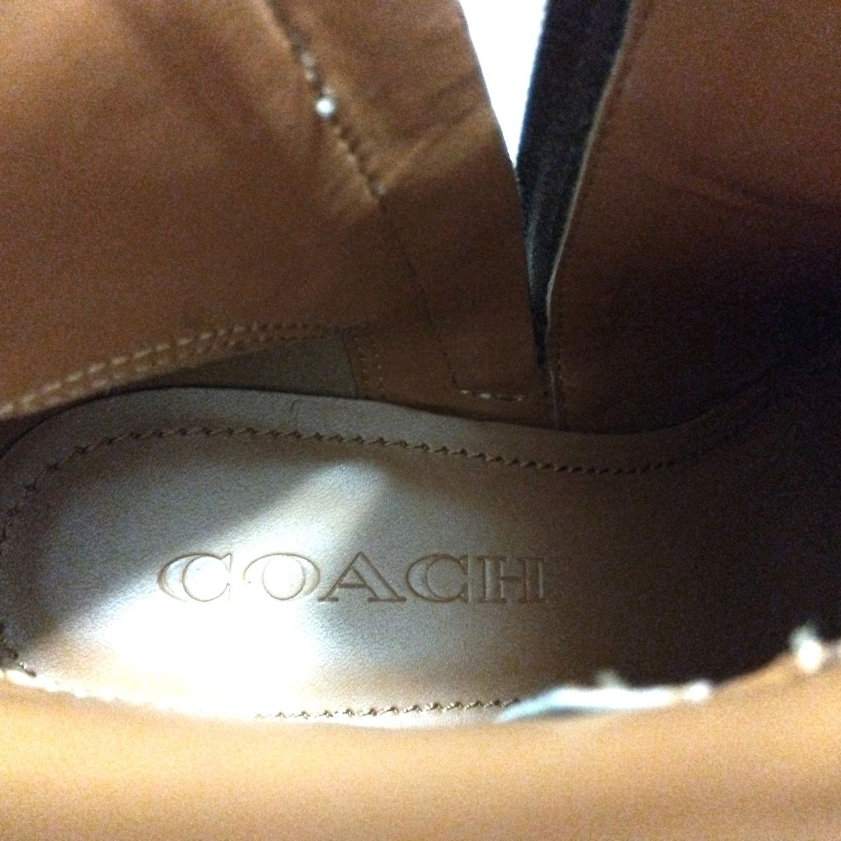 COACH(コーチ) ショートブーツ 5 レディース - ダークブラウン レザー