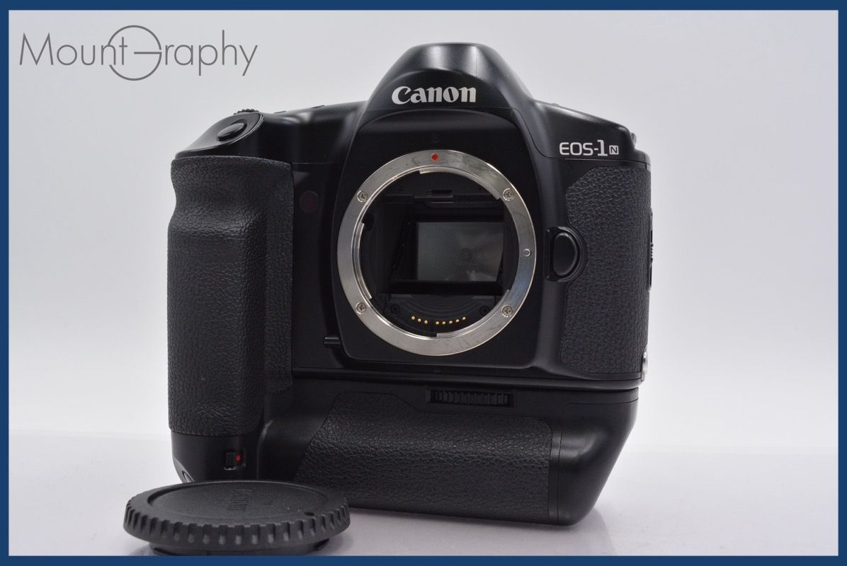 上 キヤノン Canon EOS-1N キヤノン Canon POWER DRIVE BOOSTER E1 前キャップ付 完動 同梱可 am370