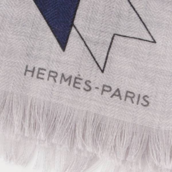 HERMES レクタングル シュヴァル・ドゥ・フェット シルクカシミヤストール エルメス レクタングル シュヴァル・ドゥ・フェット カシミヤ