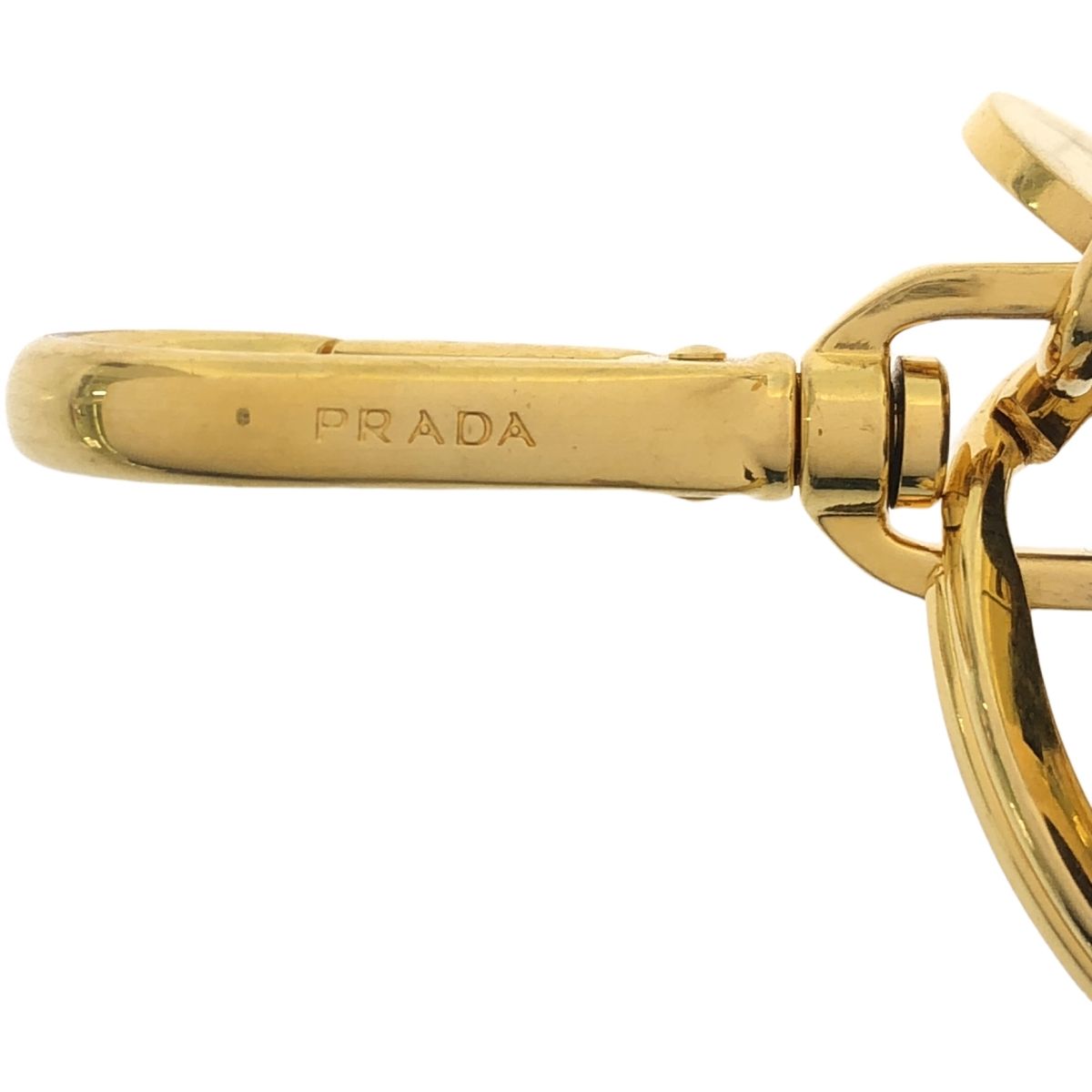PRADA プラダ 鎧 ベアチャーム キーホルダー ブラウン×ゴールド PRADA プラダ 鎧 ベアチャーム キーホルダー ブラウン×ゴールド