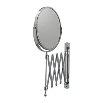 Ikea FRACK Magnifying Space Saver Expanding Wall Mirror / Exclusive Telescopic Cosmetic Wall Mirror by Ikea
