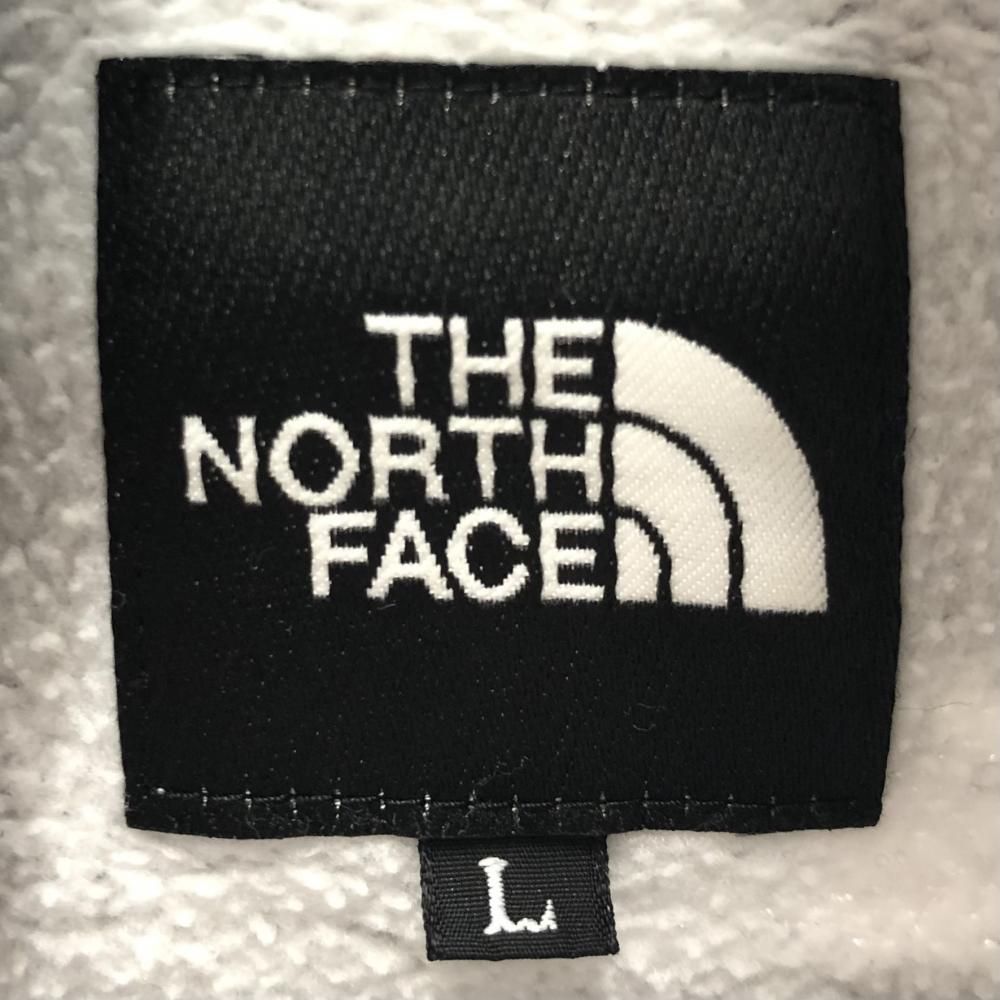 【中古】THE NORTH FACE バックスクエアロゴフーディ サイズL グレー NT62040 ザノースフェイス[17]