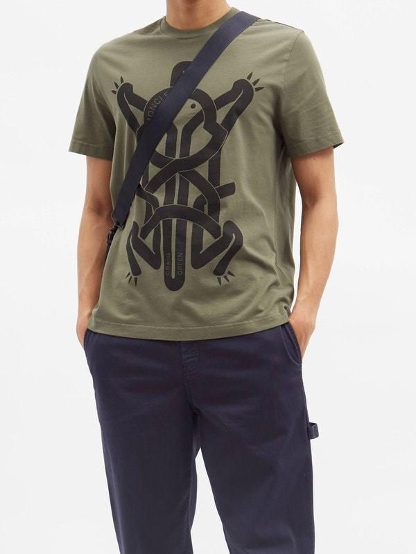 サイズS-L■新品 本物■モンクレール GENIUS CRAIG GREEN 半袖Tシャツ カーキ メンズ