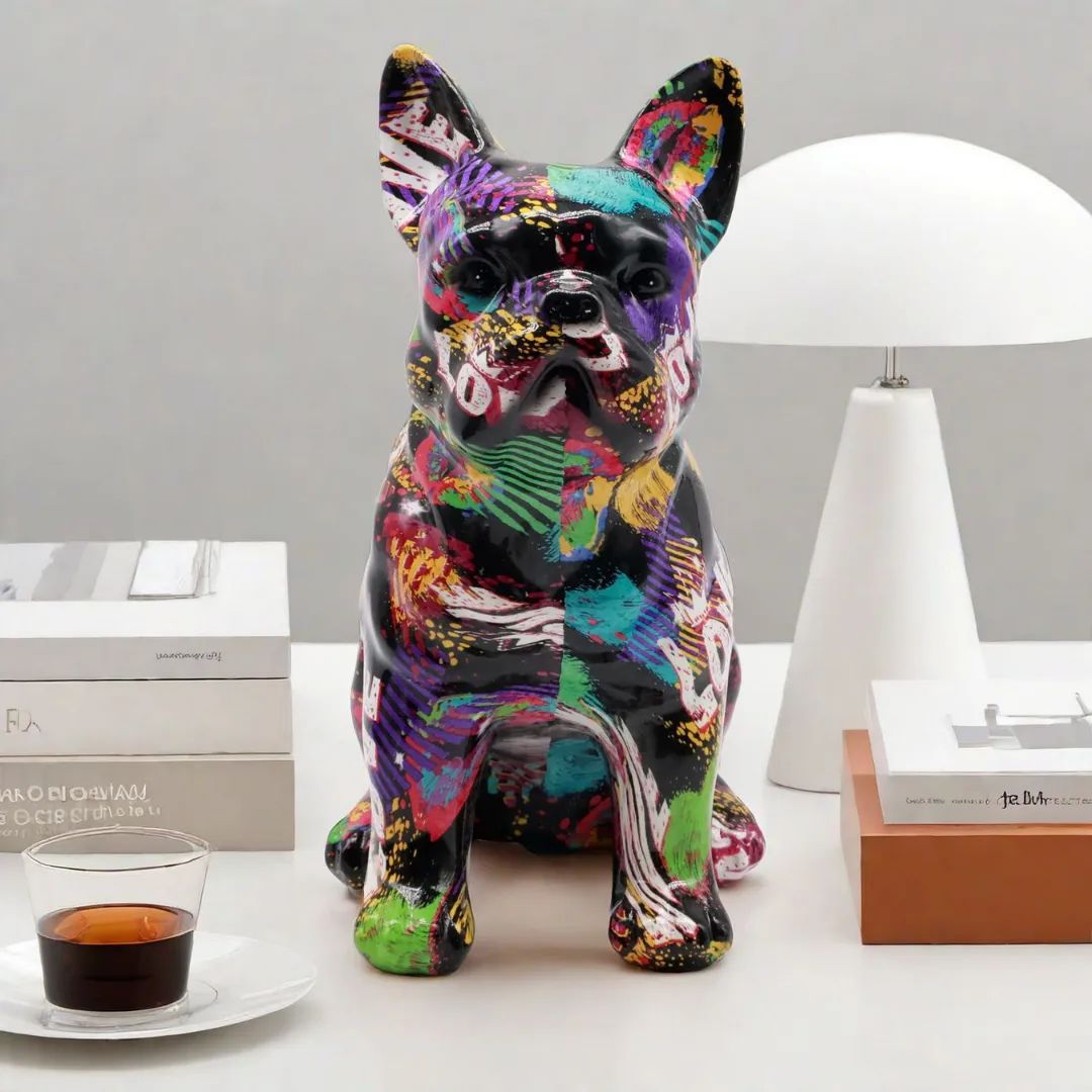 人気商品】フレンチブルドッグ フレブル カラフル 置物