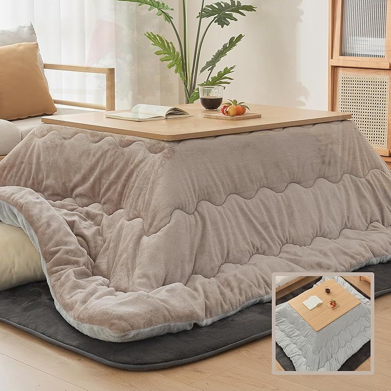 Housecover こたつ布団 長方形 190×240cm コタツ布団 単品売り こたつふとん 火燵布団 こたつ掛け布団 フランネル 冬用 厚手 吸湿発熱わた 蓄熱 リバーシブル両面使える 洗える 抗菌防臭防ダニ SEK衛生認証 静電気防止 撥水加工 毛 1