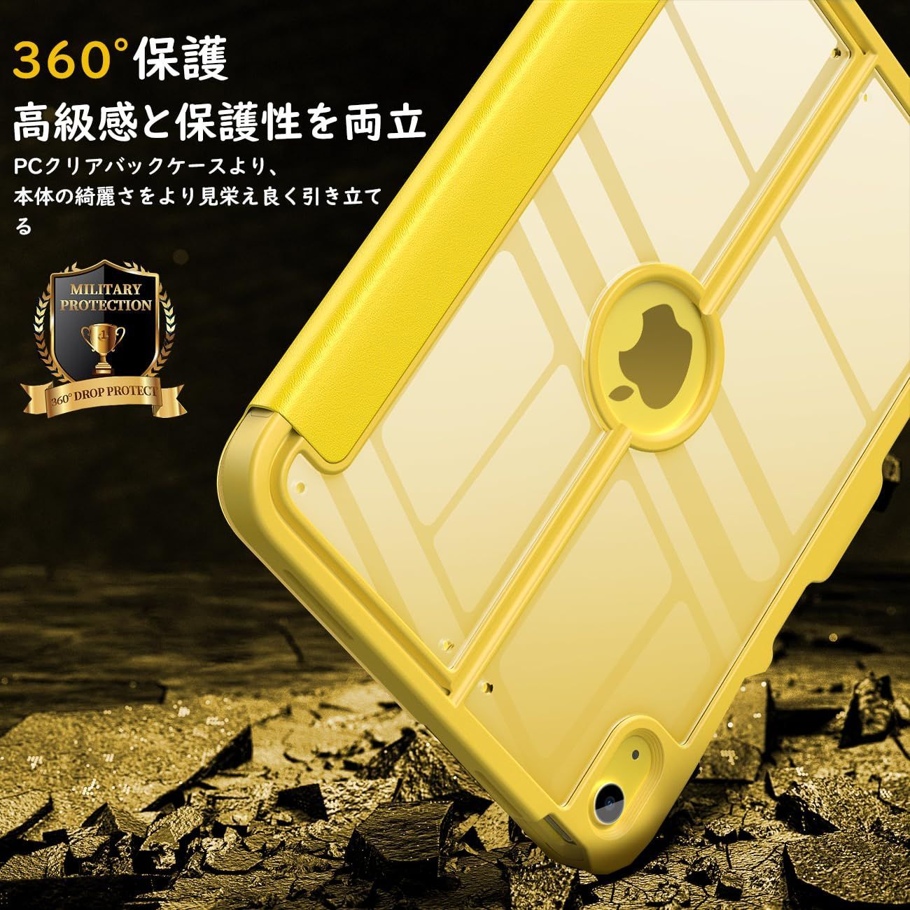 11 10 9インチ 手帳型 10世代 全面保護 アイパッド 耐衝撃 2025 フィルム付き 第10世代 ペンシル収納 iPad 前置きスタンド オートスリープ対応 PUレザー外装 ケース PC製シェルケース A 16