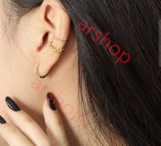 a3 【定番✨】小粒ダイヤ フープピアス ゴールド K18GP 18金コート 楽天市場】K18ピンクゴールド中折れ式ダイヤフープピアス(11mm