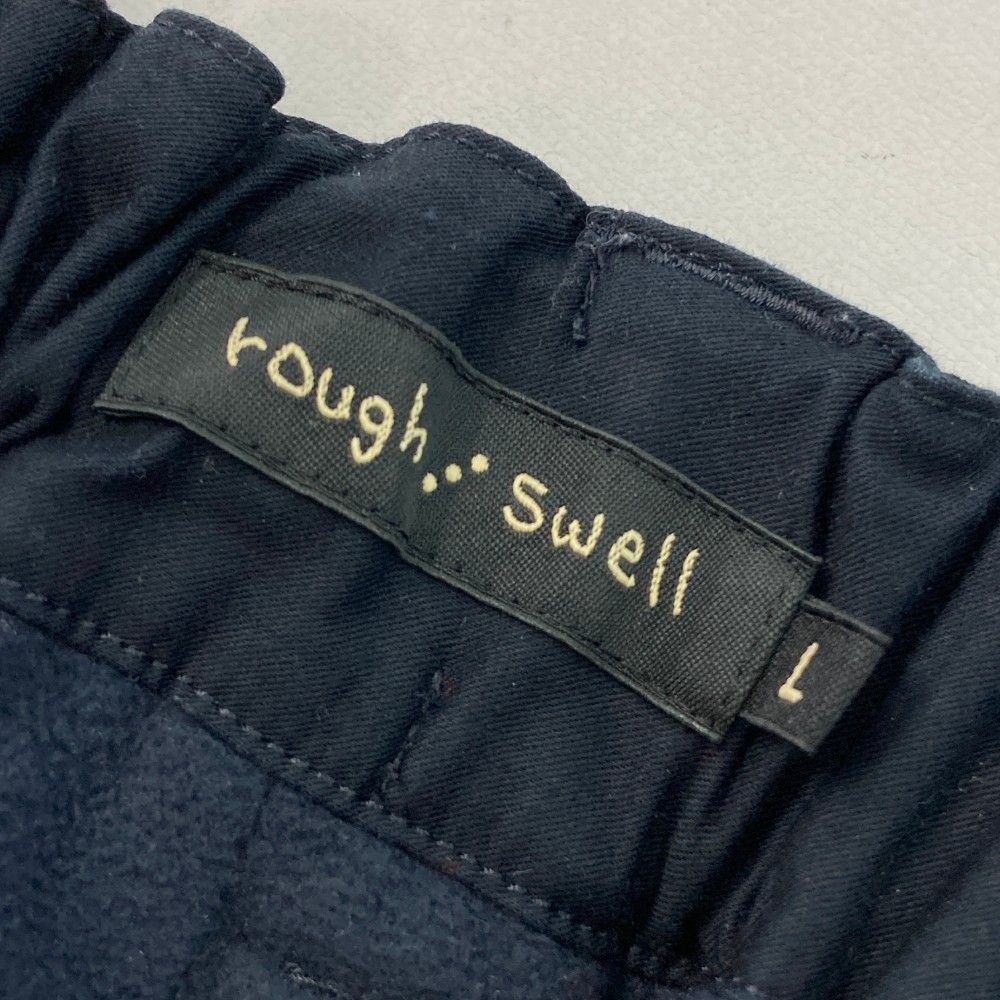 サイズ：L ROUGH&amp;SWELL ラフアンドスウェル  裏起毛 ストレッチパンツ  ネイビー系 [240101441488] ゴルフウェア メンズ ストスト カジュアルゴルフドットコムby PALM SPRINGSにrough&swell［ラフ