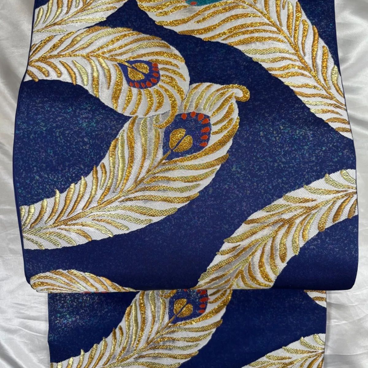 専用帯2123 ●川島織物謹製 高級 正絹 六通 袋帯 豪華絢爛美品羽柄正絹六通袋帯☆川島織物☆(未使用） 【公式通販】