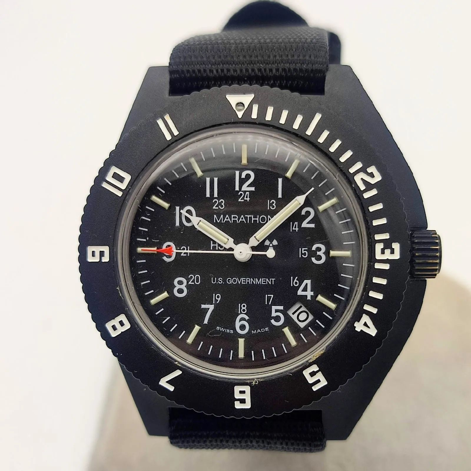 美品】MARATHON NAVIGATOR マラソンナビゲーター H3 ブラック クオーツ 