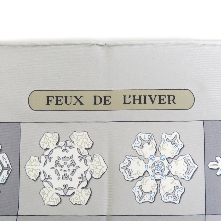 エルメス HERMES スカーフ カレ90 FEUX DE L'HIVER 冬の火 - メルカリ