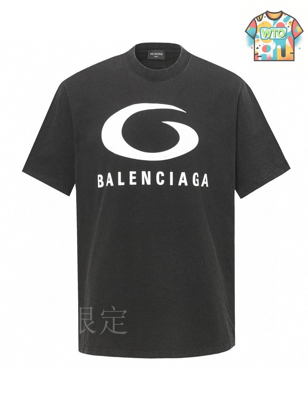 今日特価】Balenciaga 24fw New Logo 発泡プリント T-3 - メルカリ