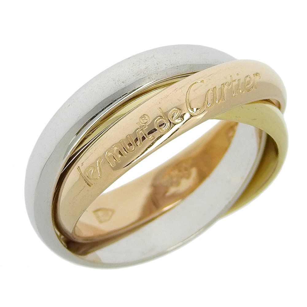 カルティエ　トリニティリング 750YG/WG/PG 50号(9.5号位) カルティエ トリニティリング 750YG/WG/PG 50号(9 5号位)｜Yahoo