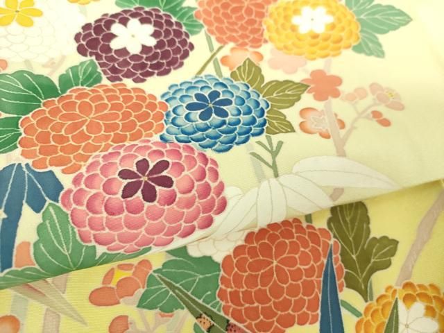 平和屋着物○本加賀友禅作家 村上堅正 訪問着 吉祥花文 暈し染め 正絹