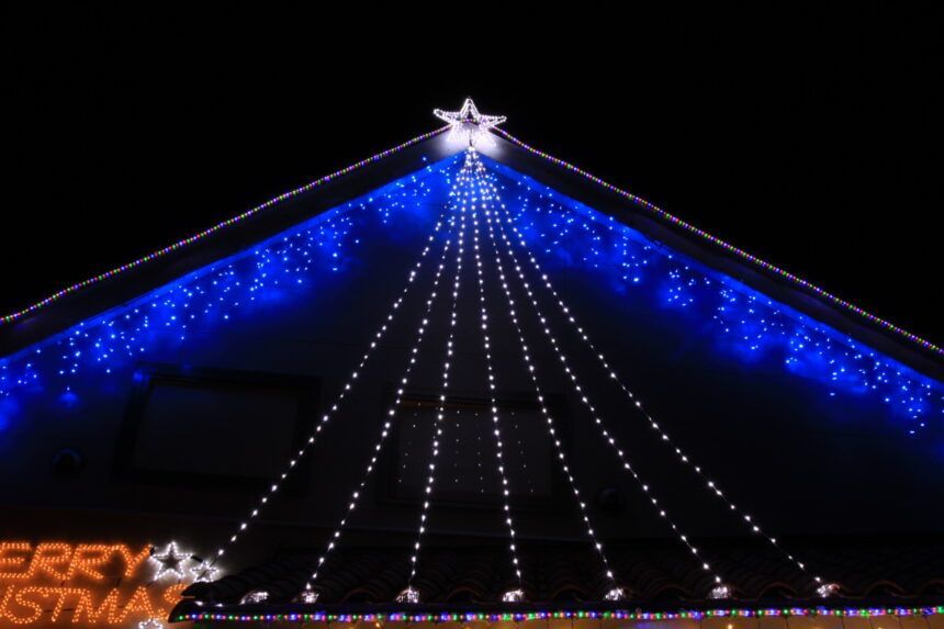 LEDドレープライト トップスター 6m LD6D 中古品 コロナ産業 LED