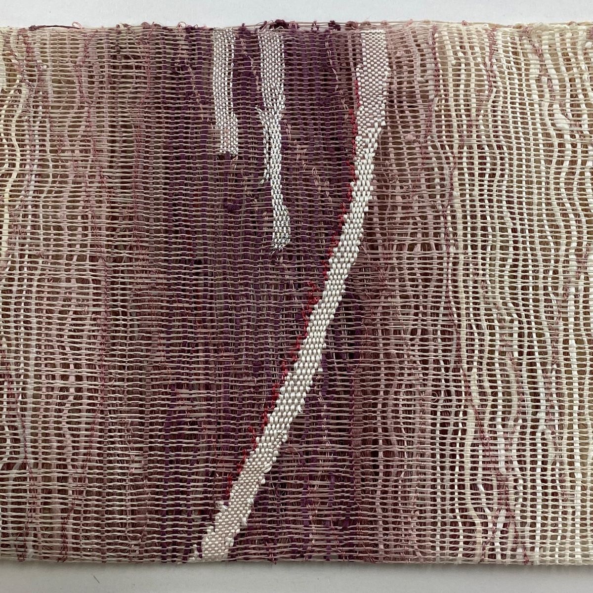 名古屋帯 美品 秀品 夏帯 紗 八寸名古屋帯 トンネル仕立て 幾何学模様