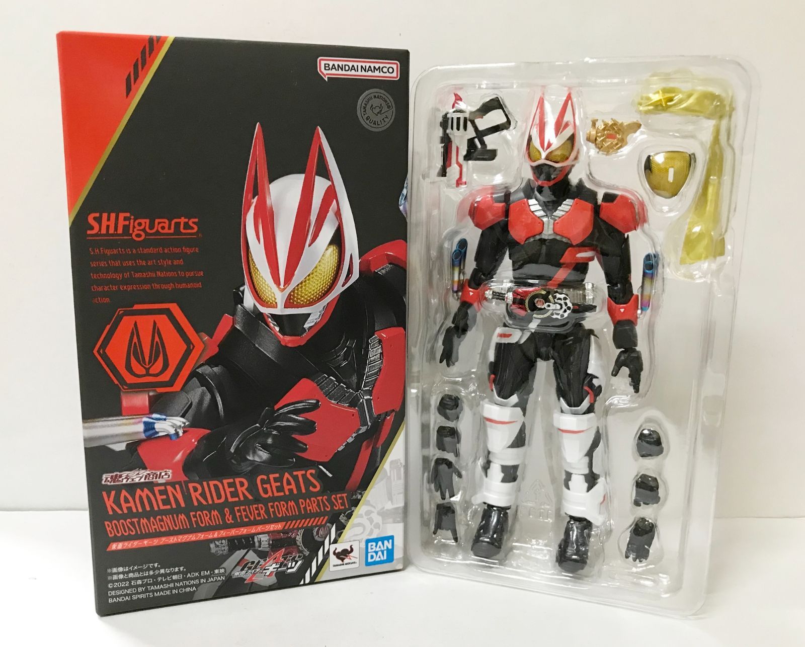 30. 開封 S.H.Figuarts 仮面ライダーギーツ ブーストマグナムフォーム＆フィーバーフォームパーツセット 併売品 ▲