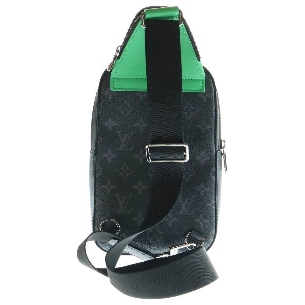 LOUIS VUITTON ルイヴィトン モノグラムエクリプス アヴェニュー スリングバッグ PM レザーボディバッグ ウエストバッグ ブラック グリーン M25891