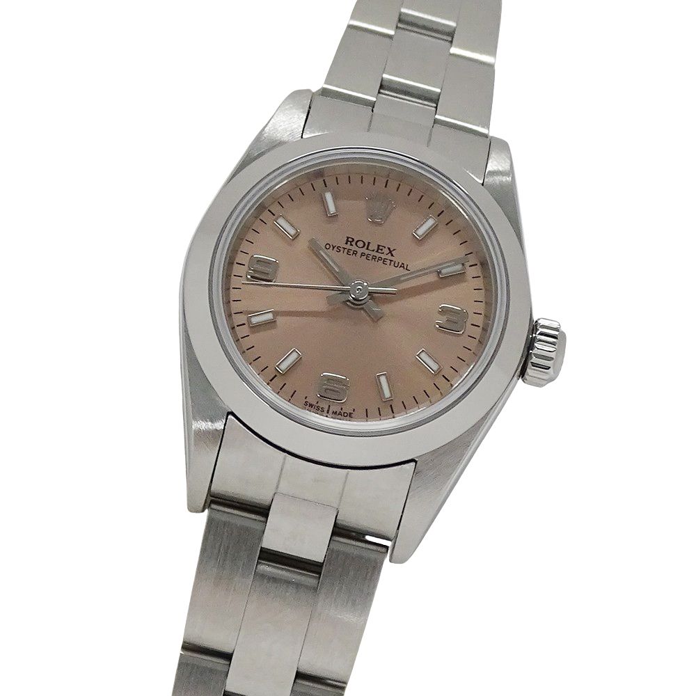 ロレックス オイスターパーペチュアル 76080 SS 自動巻 P番 中古)ROLEX ロレックス オイスターパーペチュアル 76080 ブルー（商品