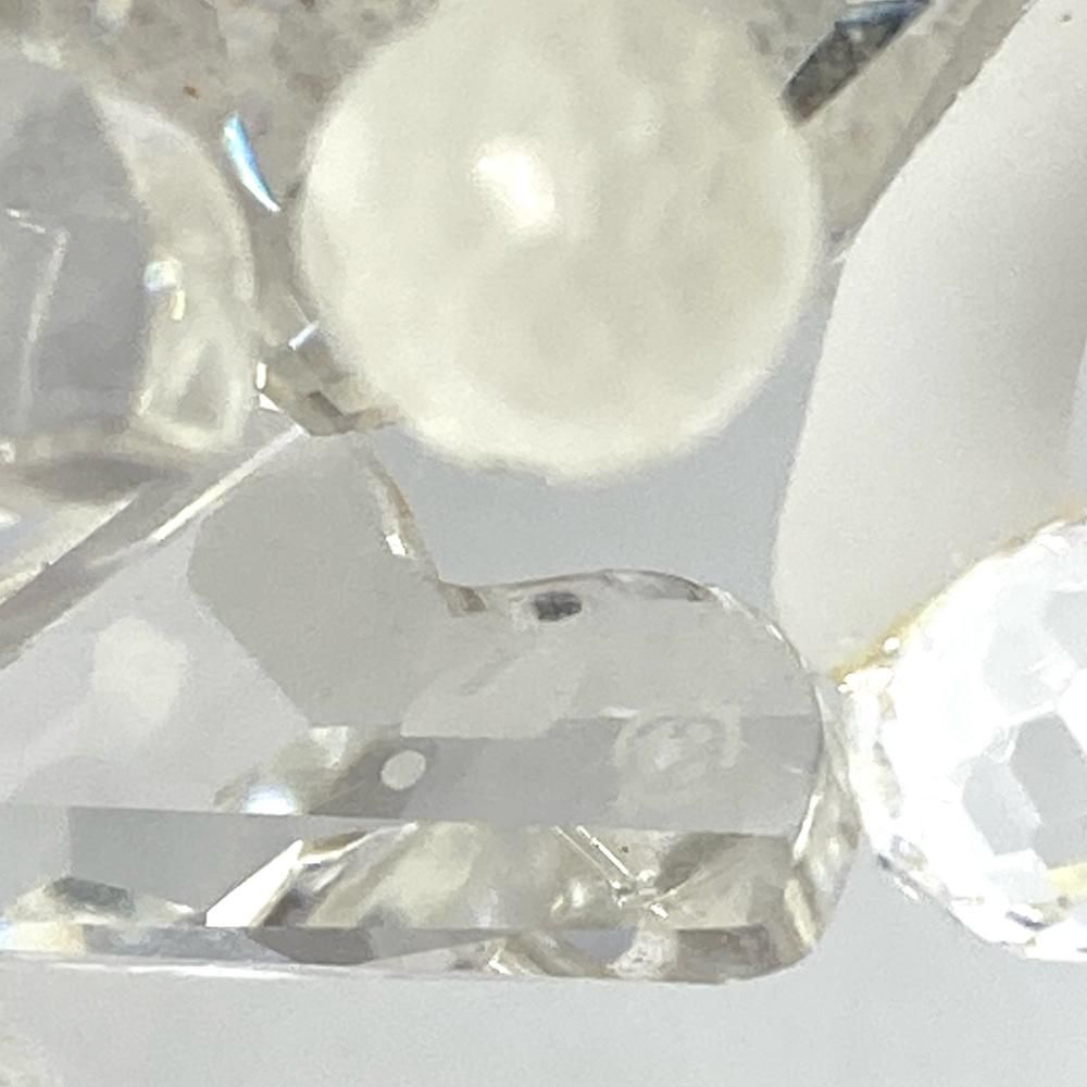 スワロフスキー SWAROVSKI 座りプードル オブジェ 置物 181317