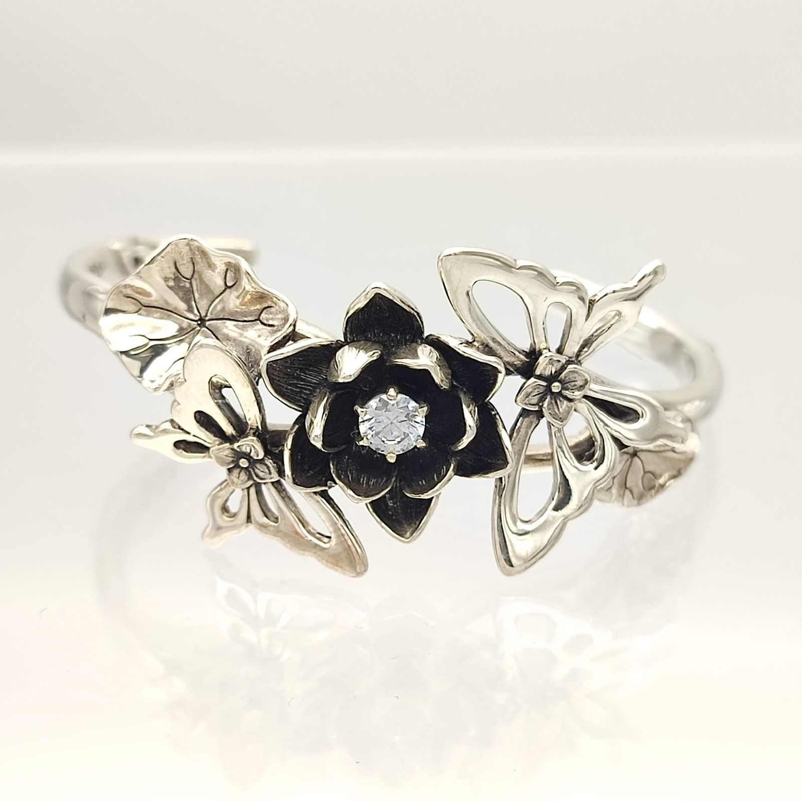 KONBON 花モチーフ バングル レディナイル