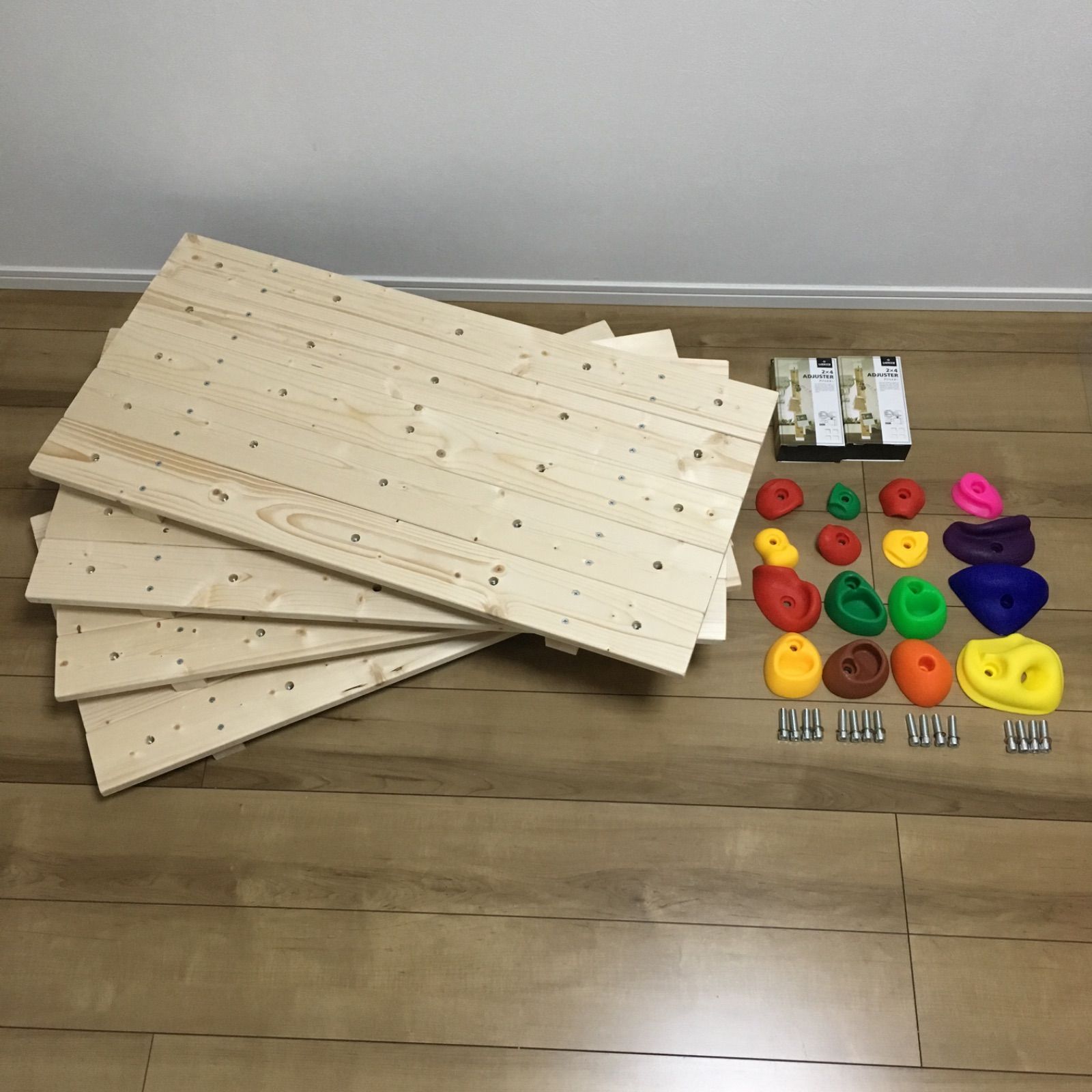 ボルダリング ウォール クライミング ボード ホールド30個付き