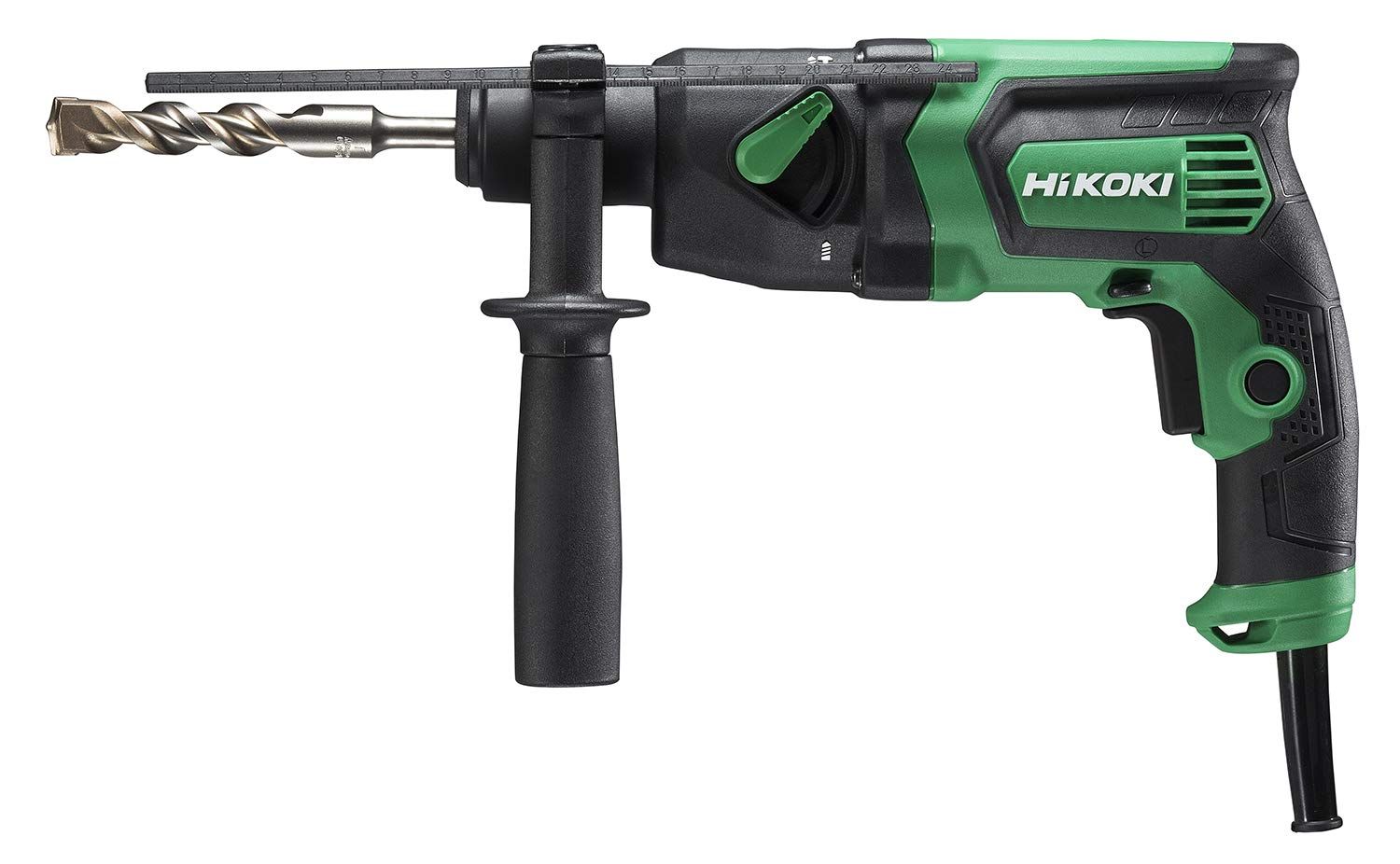 商品 HiKOKI ハイコーキ ロータリーハンマードリル AC100V SDSプラスシャンク コンクリート18mm 小型軽量タイプ 穴あけ速度上昇 DH18PG グリーン