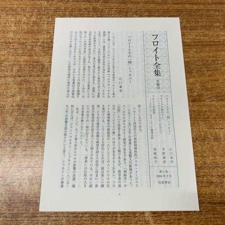 フロイト全集　別巻 総索引、年表、主要術語訳語対照表ほか フロイト全集 別巻 ー総索引、年表、主要術語訳語対照表ほかー