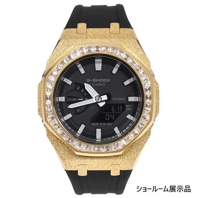 カスタムパーツ単品 G-SHOCK GA2100 GA2110専用 メタル 着せ替え カスタム フロステッド バゲットCZベゼル カシオーク  ステンレス製 艶消しモデル Frosted Edition CASIOAK GOLD【ショールーム展示品】 - メルカリ