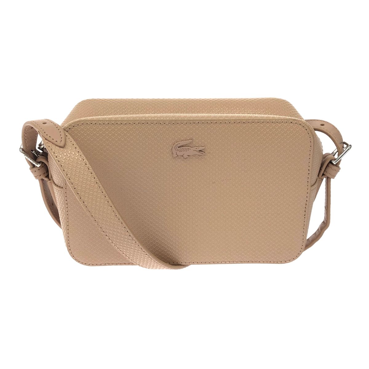 LACOSTE ラコステ ミニショルダーバッグ ベージュ PVC レディース 