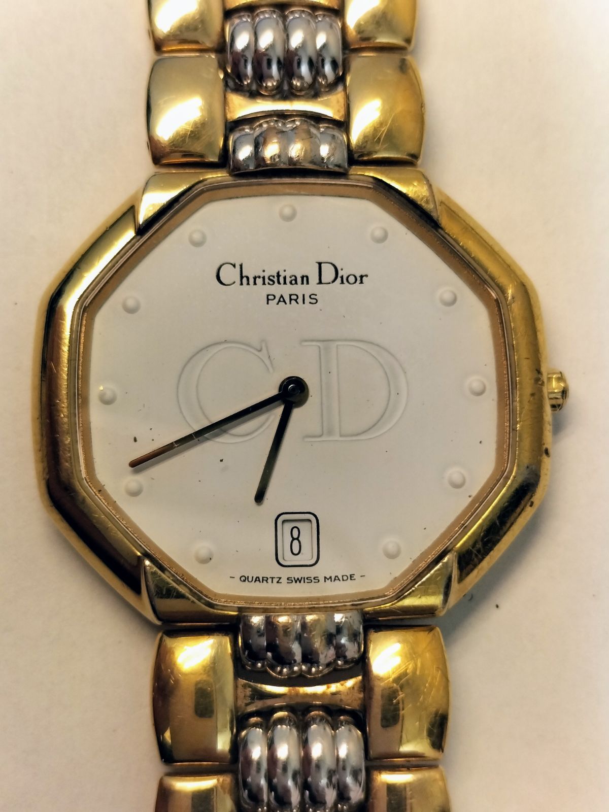 美品】クリスチャン ディオール 腕時計 オクタゴン 45 134